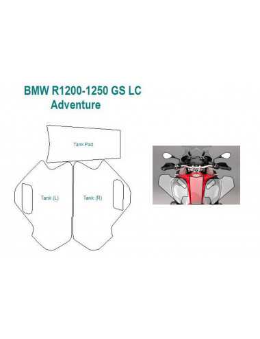 Set de protección WUNDERLICH para depósito »PremiumShield« - trasparente BMW R1250GSA/R1200GSA