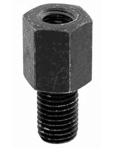 Suplemento de altura para retrovisor V PARTS - Macho / Hembra M10 (rosca derecha) - Negro