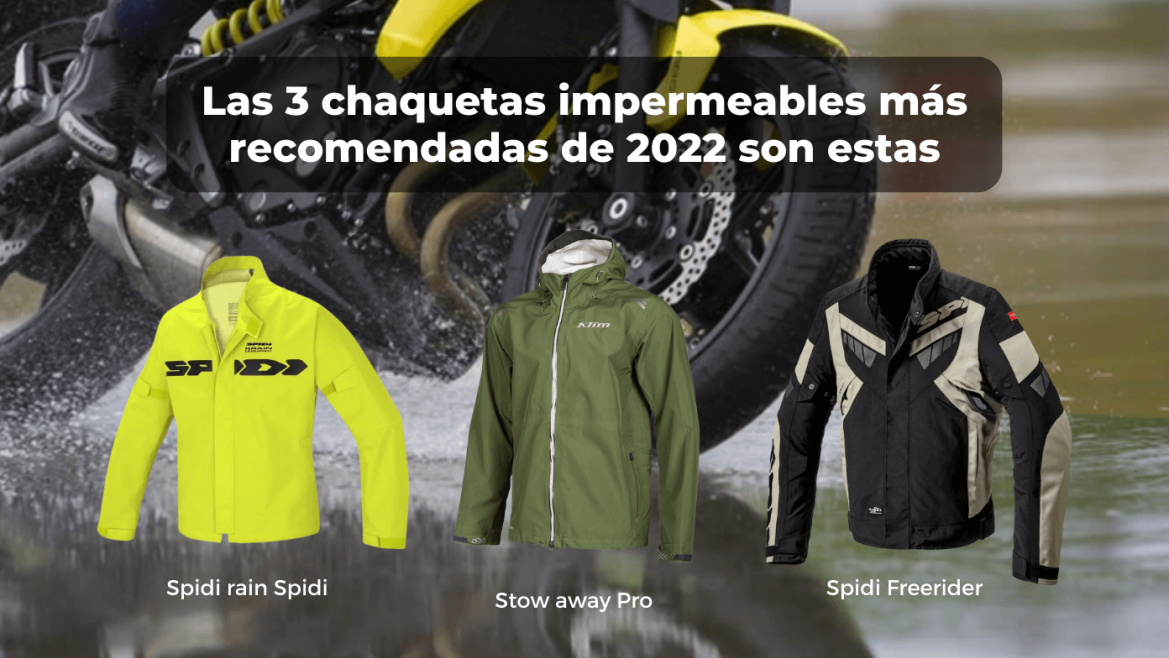 Las 3 mejores chaquetas impermeables de moto, y  más recomendadas de 2022, son estas