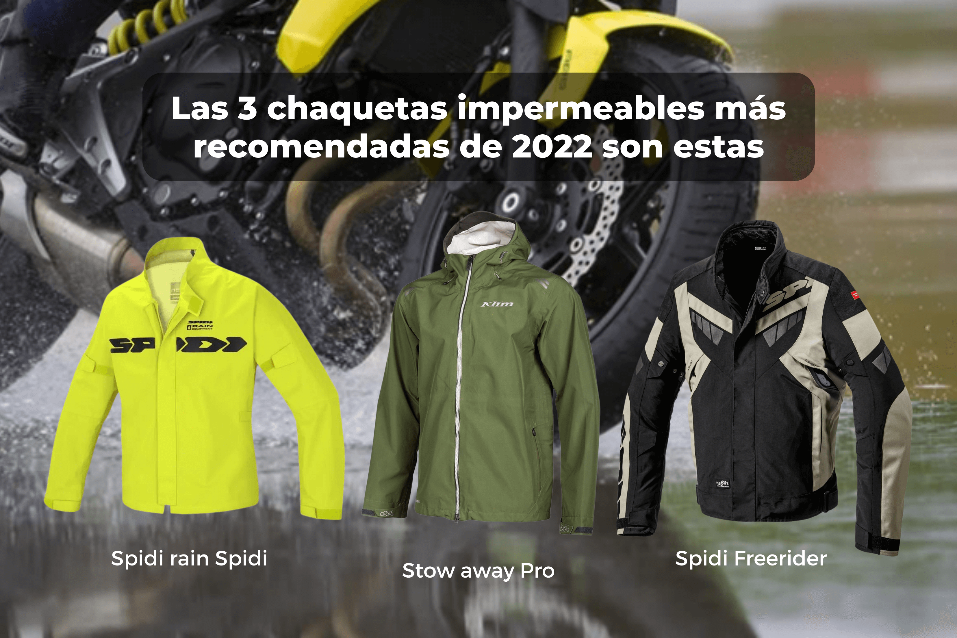 Hectáreas Antecedente Una noche Las 3 mejores chaquetas impermeables de moto de 2022 son estas, ¿las  tienes? - Babiek Moto Adventure